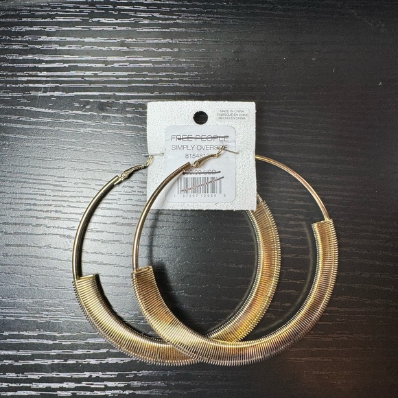 Free People Simply Oversize Hoops - Picture 3 of 3